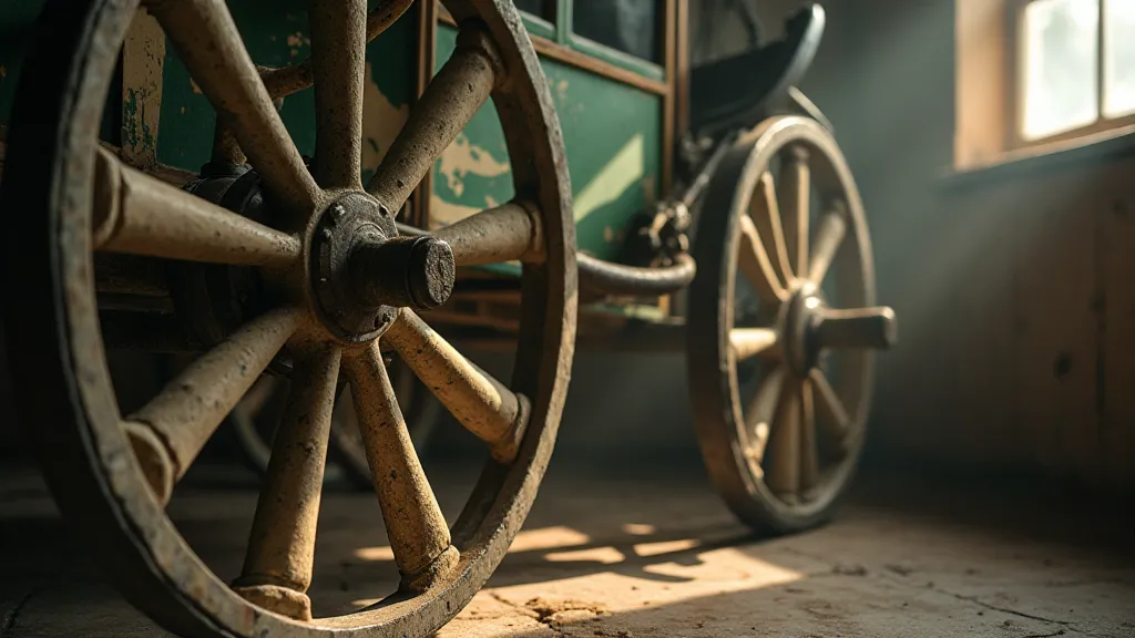 Faded Cast Iron Carriage
