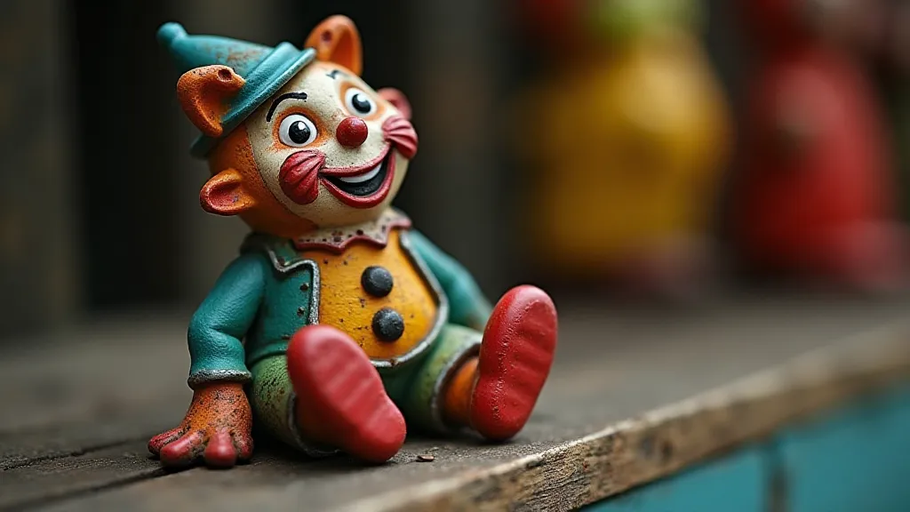 Whimsical Cast Iron Clown