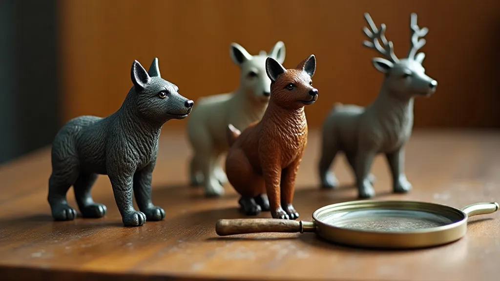 Collection of antique cast iron animals