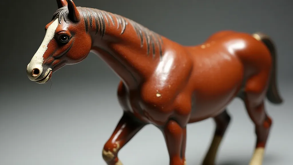 Vintage cast iron horse toy
