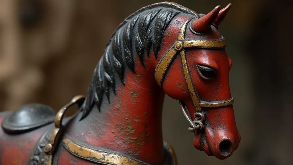 Vintage Cast Iron Horse Toy