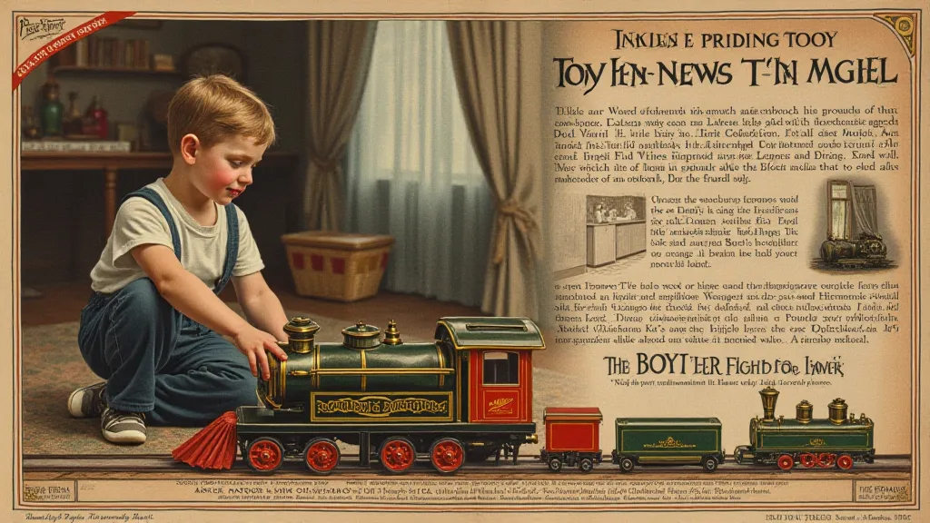 Vintage Cast Iron Toy Advertisement